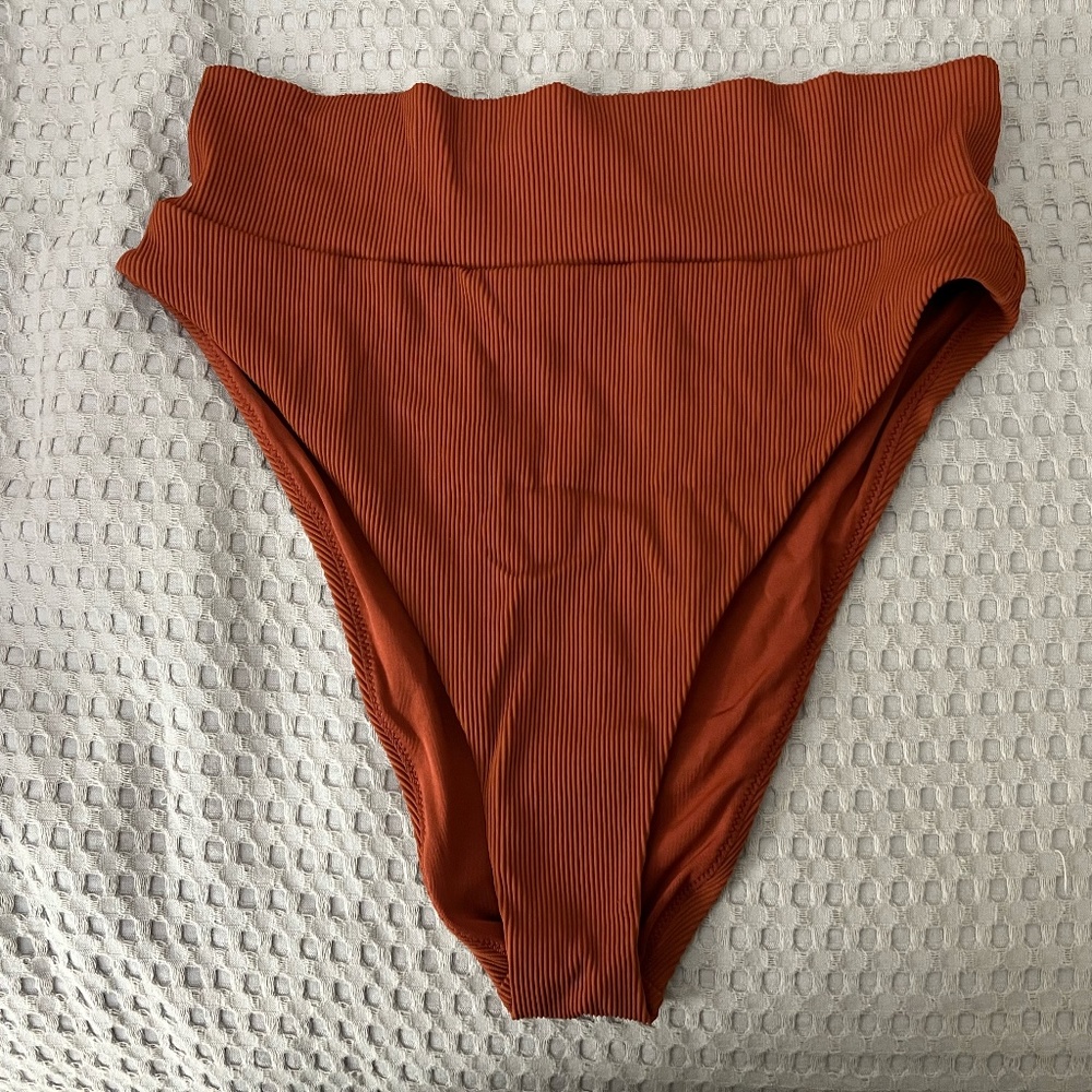 Aerie High cut cheeky bikini bottom